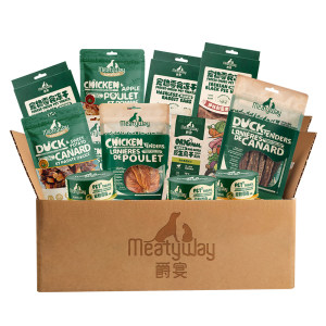 
[11-piece gift pack] Meatyway Jueyan Duck Jerky Chicken Teething Reward 8-piece Dog Snacks Gift Pack