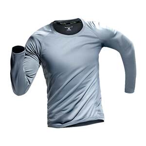 Sports T -shirt Men's spring and autumn and winter long -sleeved loose speed dry clothes casual running clothes basketball training fitness top
