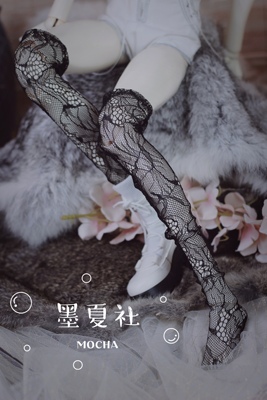 taobao agent Custom/Spot Moxia BJD three -point four -point uncle big female elastic lace long sock sock customization