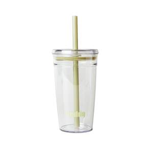 [618 Must Buy] KUDDO transparent straw cup, take-out coffee cup, high-looking summer cold drink cup, tumbler