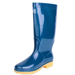 Backpie Rain Shoes Water Shoes and Rain Boots Women's Waterproof Anti-Skill Fashion Simple Rain Boots Middle High Women's Women's Water Shoes Water Boots-813