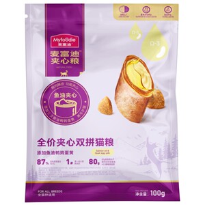 
[Repurchase of formal wear, this order is free] McFoody cat food sandwiched with fish oil and goat milk powder as a full-price staple food for kittens