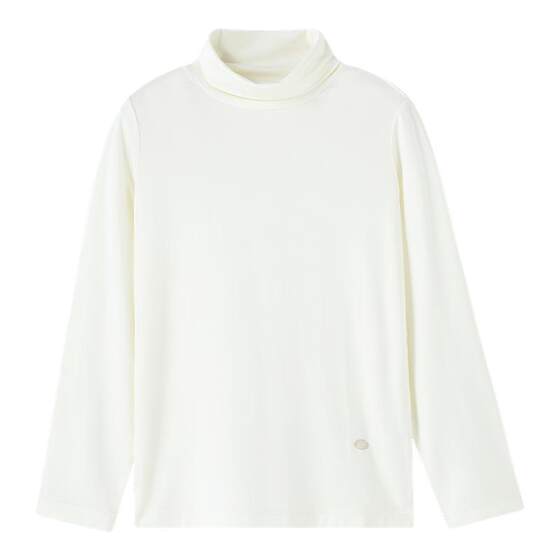 
[2025 Autumn and Winter T-shirt] Annai children's clothing for boys and girls, round neck, high lapel, long-sleeved T-shirt, warm base layer