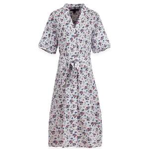 
Brooks Brothers/Brooks Brothers women's spring and summer fresh floral short-sleeved shirt dress