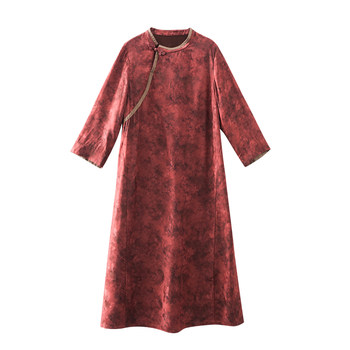 Beauty Inn Antibacterial New Chinese Cheongsam Dress for Women