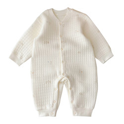 Baby warm long-sleeved rompers for autumn and winter outer wear
