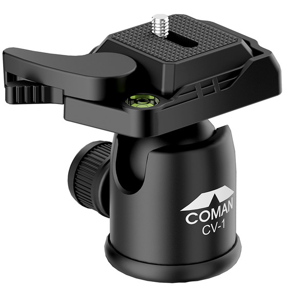 
[Leak-picking Welfare] COMAN CV-1 quick-release damping head, billiard ball type tripod, video head, SLR camera shooting, damping 360-degree panoramic tripod, Aka base professional head