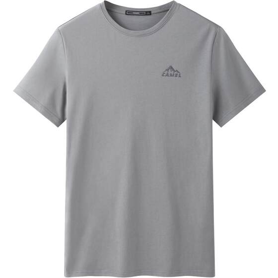 
[Double-proof cotton T-shirt] Camel men's anti-fouling T-shirt men's outdoor 2026 round neck short-sleeved summer half-sleeved T-shirt