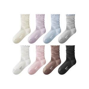 
10A antibacterial banana inner silver skin 303Air stack socks spring and summer women's deodorant white socks lace confinement socks thin section