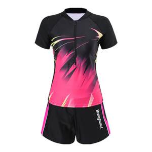 
2025 new large size swimsuit for women, conservative split piece, soaking in hot springs, covering the flesh, making the girl slimmer, sporty, beautiful and high-end