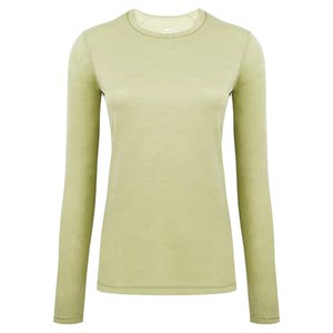 
Gray shell Merino wool quick-drying clothing off-road outdoor mountaineering long-sleeved women's Merino Tencel spring and autumn warm T-shirt