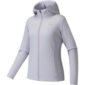 
ANTA Water-Repellent Jacket丨Cardigan Hooded Windbreaker Women's Winter Velvet Windproof Liner Woven Sports Top