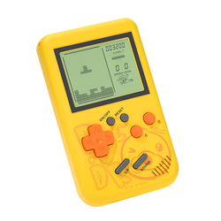 B.duck Little Yellow Duck Handheld Game Console Nostalgic Old-fashioned Tetris Children's Educational Toy