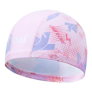 
361 children's swimming cap comfortable head-free cloth hat waterproof pu hat ear protection boys and girls professional swimming equipment
