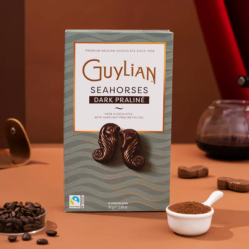 比利时进口 Guylian 吉利莲 海马形黑巧克力礼盒 154g 天猫优惠券折后￥19.9包邮（￥69.9-50） 榛子夹心巧克力等可选