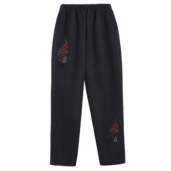 Warm cotton pants for middle-aged and elderly people plus velvet and thicken