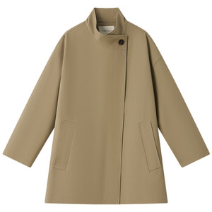 
Halo Luu Trench Coat Women's Spring and Autumn 2025 New Korean loose casual short stand collar design coat