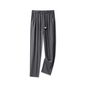 
190 tall men's long trousers summer thin straight quick-drying ice silk pants for fat men plus plus size men's clothing