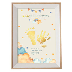 Original innovative baby and child hand and footprints set up table picture frame