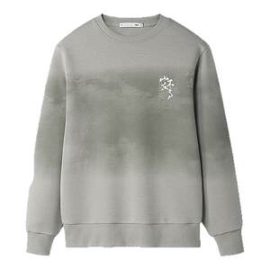 
HLA/Hailan Home Mountain Not High Series 25 Autumn New Round Collar Three-dimensional Printed Top Underwear Sweatshirt Men's Clothing