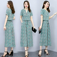 Комбинезон, штаны для отдыха, приталенный корсет, колготки, цветочный принт