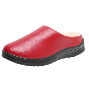 Home thick-soled cotton slippers plus velvet to keep couples warm