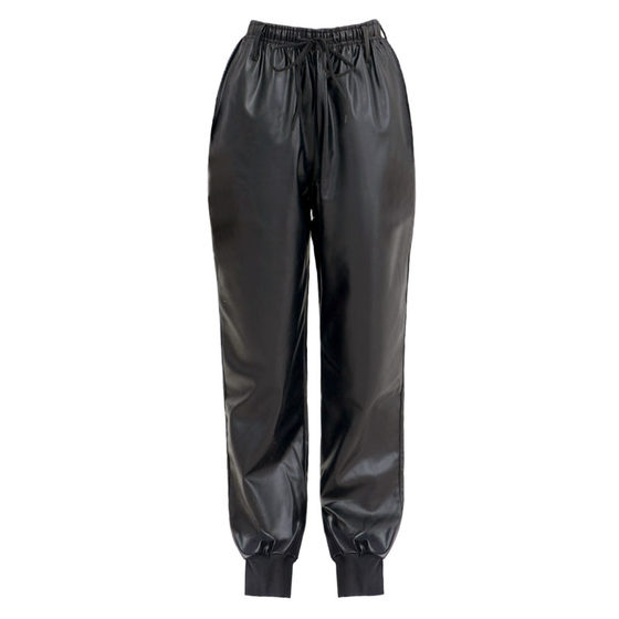 Leather pants men's loose water and oil -proof single work clothes Labor insurance workers wear thick riding windproof work pants Zhengyang
