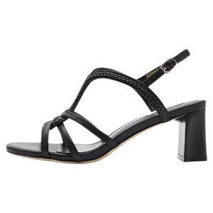
[Clearance] Nine West/Jiuxi Xia thick heels high heels for women cross-belt fashion sandals for wear versatile outside