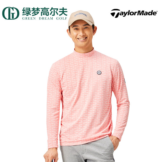 TaylorMade泰勒梅春秋新款高尔夫男士golf时尚运动服长袖polo衫