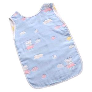 
Baby backless sleeping bag baby air-conditioned room anti-kick quilt for children's vest-style pure cotton six-layer gauze anti-kick quilt for sleeping pocket