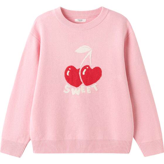 
Balabala baby knitted sweater for boys and girls pure cotton sweater autumn and winter new children's clothing children's pullover top