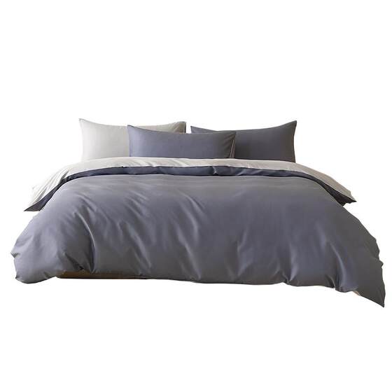 Mercury Home Textile Cotton Four-Piece Set 100% Pure Cotton A Plain Color Simple Bed Sheet Single Double Bed Sheet Quilt Cover Bedding Products