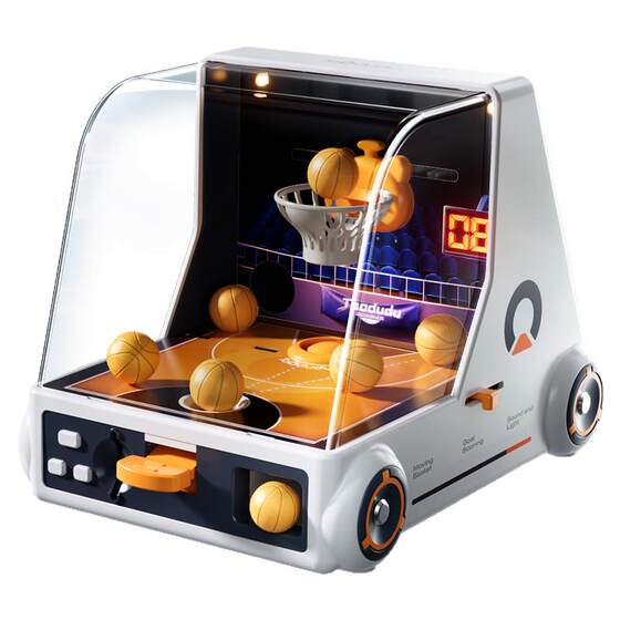 
Children's mobile basket shooting machine parent-child interactive hand-eye coordination ejection ball toy boy's Children's Day gift