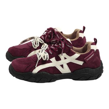 Global Moral Training Shoes Plus Velvet Retro Forrest Gump Shoes for Women