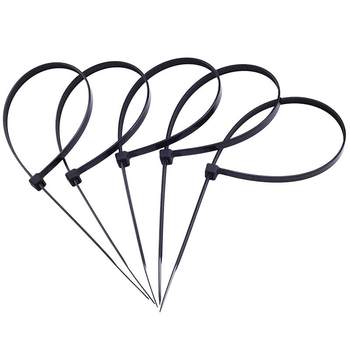 3*100 transparent cable ties nylon strip strap buckle