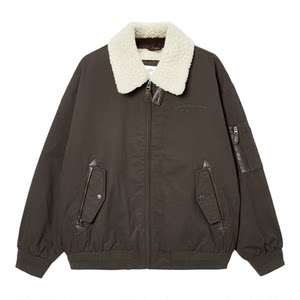 
Jack Jones Men's Spring Cotton Jacket Exquisitely Embroidered Casual Loose Imitation Sherpa Spliced Lapel Loose