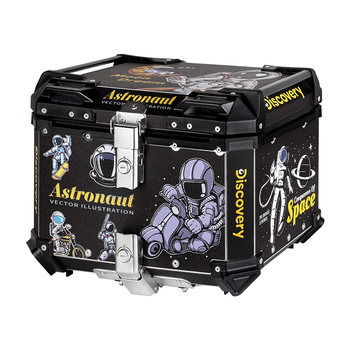 Motorcycle trunk aluminum alloy super large capacity electric vehicle trunk universal pedal calf battery takeaway box