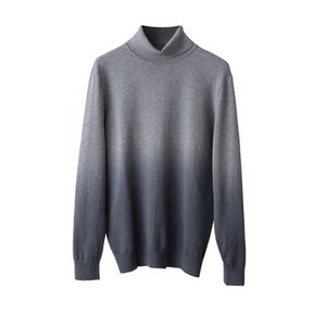 
Men's clothing out of the closet! Comfortable and warm! Trendy gradient design turtleneck sweater with bottoming shirt and long-sleeved T-shirt