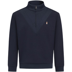 
[Twill texture fabric] Hush Puppies men's winter elastic casual sports half-zip sweatshirt