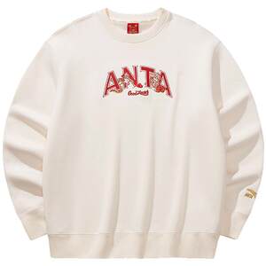 
ANTA Good things happen丨Horse New Year gathering sweatshirts for men and women, spring long-sleeved tops 152618706N