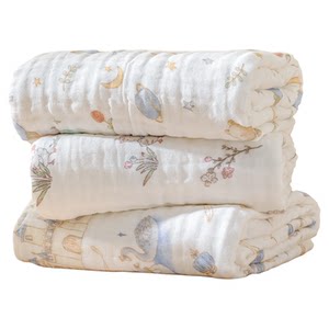 
Half-woven peach gauze bath towel newborn baby class A pure cotton high-density gauze cotton soft absorbent children's baby bath towel