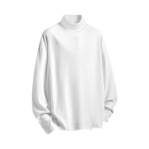 
Pure black double-sided German velvet bottoming shirt for men, 2026 spring and autumn, half turtleneck sweatshirt, slim long-sleeved T-shirt