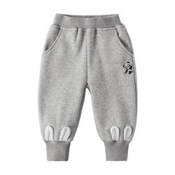 Autumn and winter all-in-one velvet girls' sweatpants