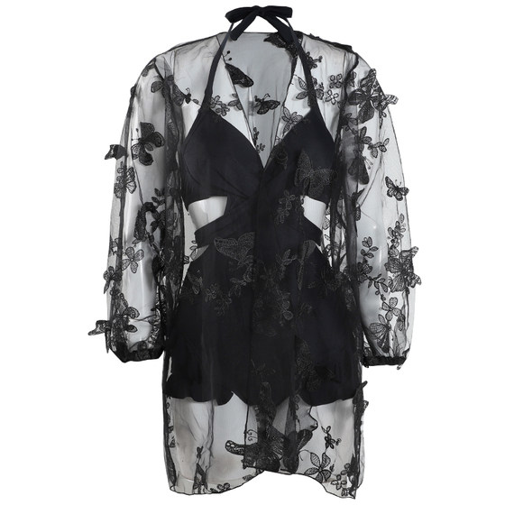 
Women's swimsuit summer pure desire sexy one-piece slimming belly-covering internet celebrity Fengxian high-end 2025 new hot spring swimsuit