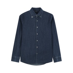 
MindBridge old money style men's casual retro long-sleeved shirt 2026 spring new washed denim shirt