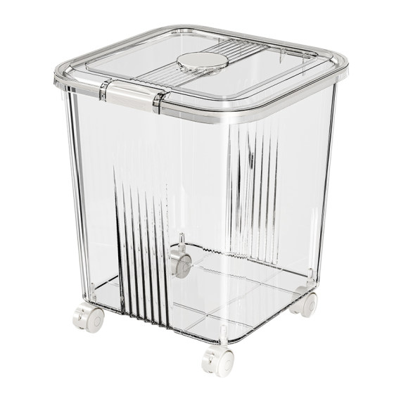 
Toy storage box storage artifact organization artifact children's home large capacity high-value fully transparent removable pulleys