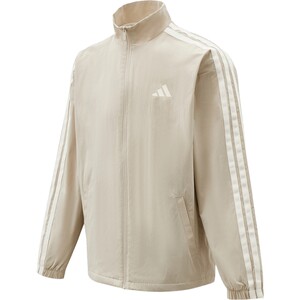 
Tabo adidas Adidas men's three-stripe stand-up collar loose sports fitness jacket KR2518