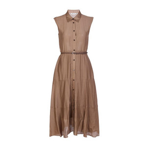 
Wandian 2026 summer new Yadanka short-sleeved dress sleeveless waist mid-length A-line skirt 1252N10JD2