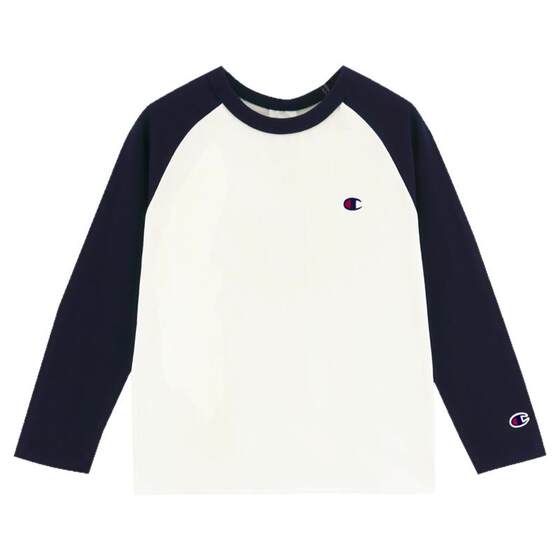 
Champion children's clothing spring new style thin and comfortable raglan long-sleeved T-shirt for men, women and children