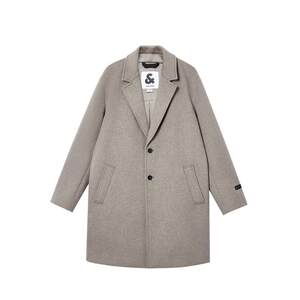 
T zone Lingzhi Jack Jones woolen coat warm jacket loose button placket double side pockets for men